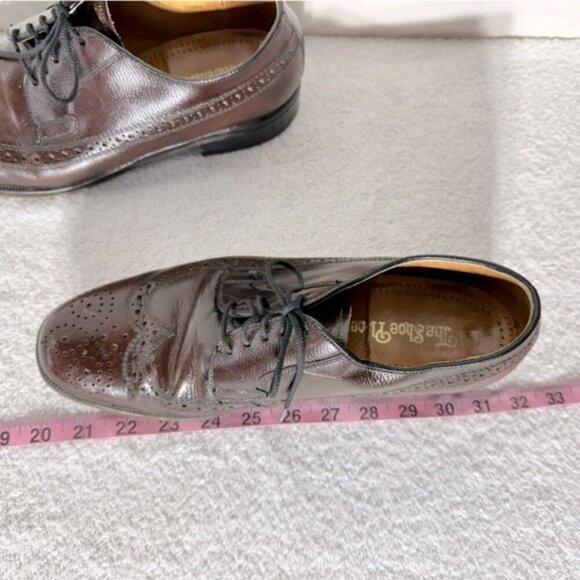 Vintage The Shoe People Brown Leather Wingtip Oxford Brogues Dress Shoes - Picture 13 of 15